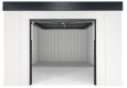 Garden house with Hormann garage door